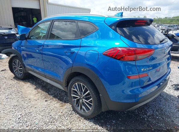 KM8J33AL0MU297321 2021 HYUNDAI TUCSON Blue Rear left