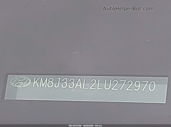KM8J33AL2LU272970 2020 HYUNDAI TUCSON Blue 