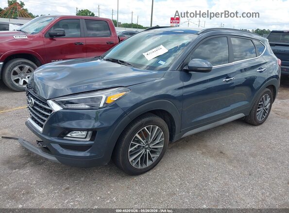 KM8J33AL5MU387113 2021 HYUNDAI TUCSON Gray Vista tres cuartos delantera izquierda