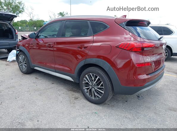 KM8J33AL8LU132261 2020 HYUNDAI TUCSON Burgundy Задня ліва чверть