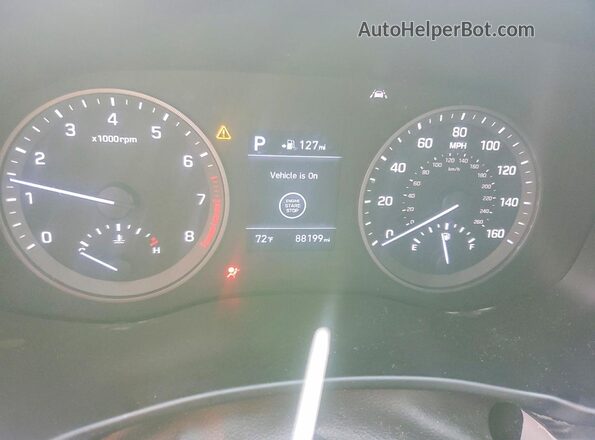 KM8J33AL8LU150016 2020 HYUNDAI TUCSON Silver Вид щитка приладів