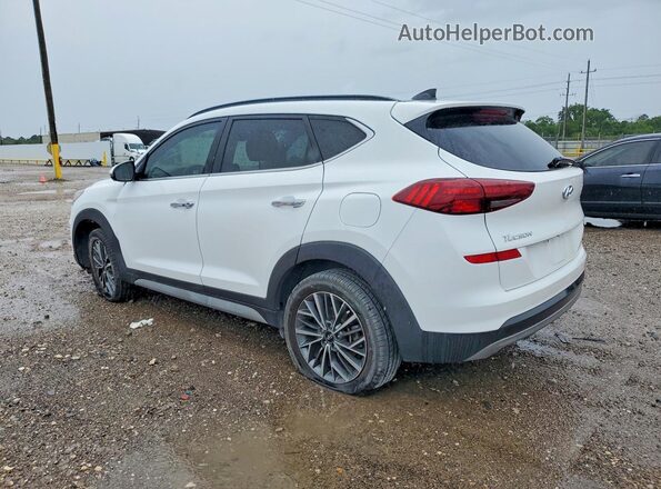 KM8J33ALXMU354608 2021 HYUNDAI TUCSON White Trasero izquierdo