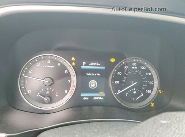 KM8J33ALXMU354608 2021 HYUNDAI TUCSON White Vista del cuadro de instrumentos