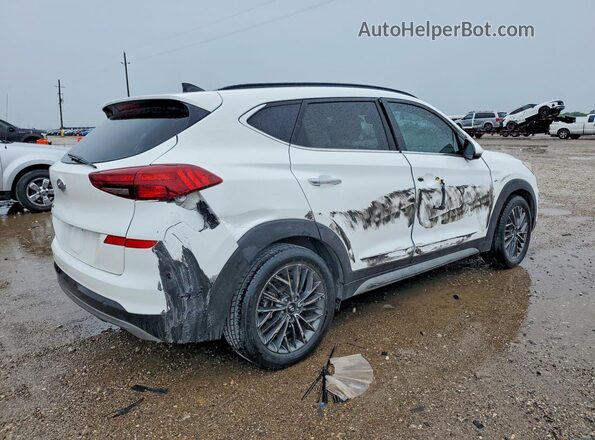 KM8J33ALXMU354608 2021 HYUNDAI TUCSON White Trasero derecho