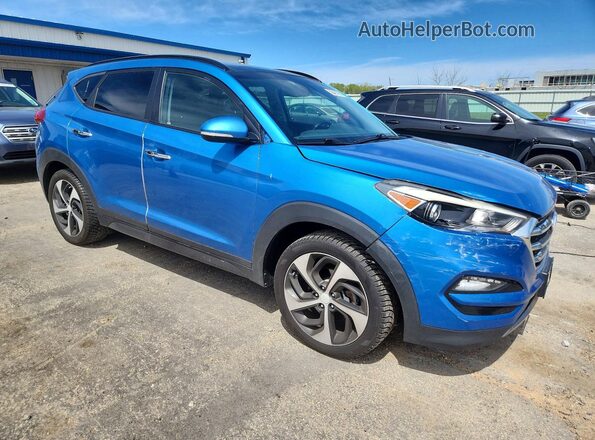 KM8J3CA23GU105644 2016 HYUNDAI TUCSON Blue 