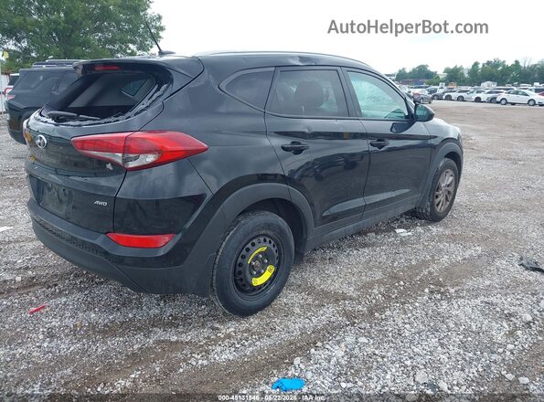 KM8J3CA40GU156875 2016 HYUNDAI TUCSON Черный Задняя правая четверть