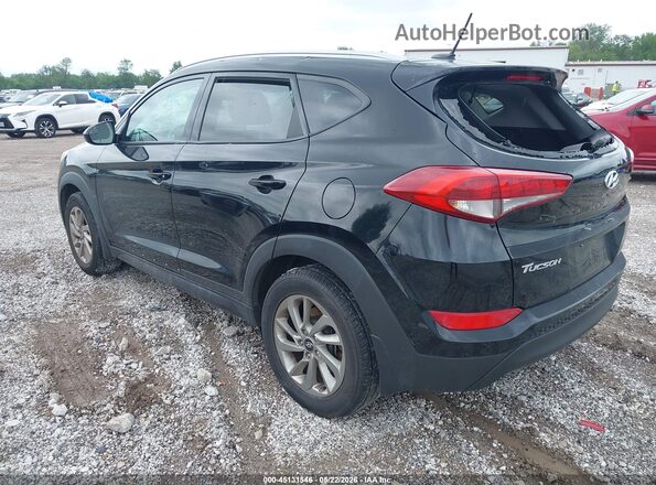 KM8J3CA40GU156875 2016 HYUNDAI TUCSON Черный Задняя левая четверть