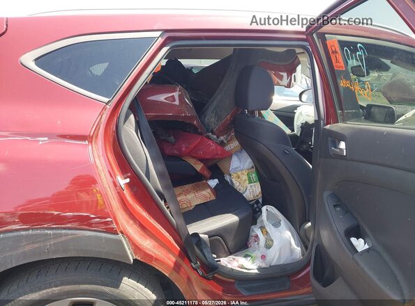 KM8J3CA40KU015085 2019 HYUNDAI TUCSON Red Vista de la etiqueta del VIN