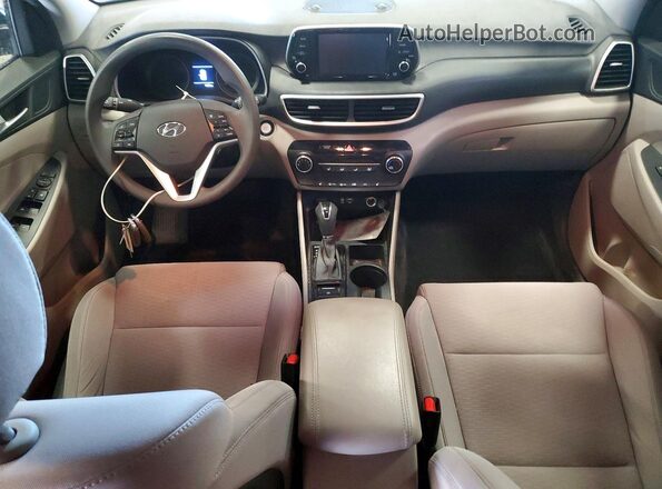 KM8J3CA43LU134699 2020 HYUNDAI TUCSON Black წინა პანელის ხედი