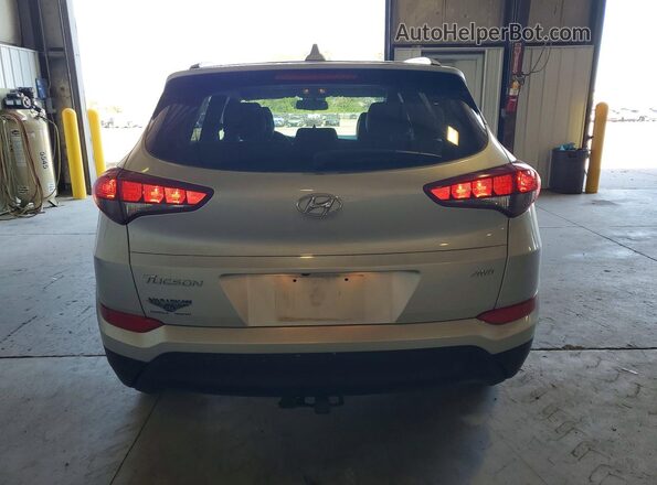 KM8J3CA44JU760484 2018 HYUNDAI TUCSON Silver Հետևի տեսք