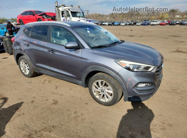 KM8J3CA49GU075342 2016 HYUNDAI TUCSON Blue Передня права чверть