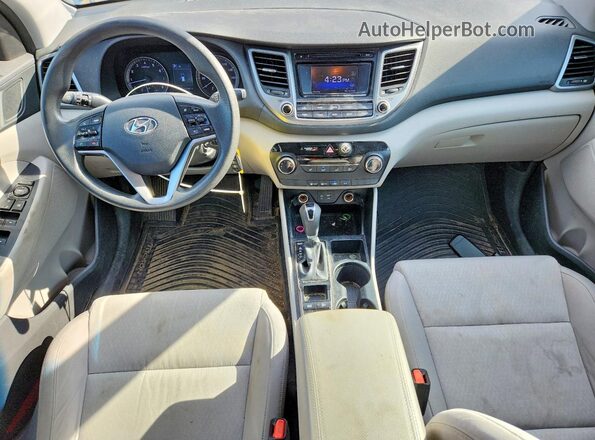KM8J3CA49GU075342 2016 HYUNDAI TUCSON Blue Вид панелі приладів
