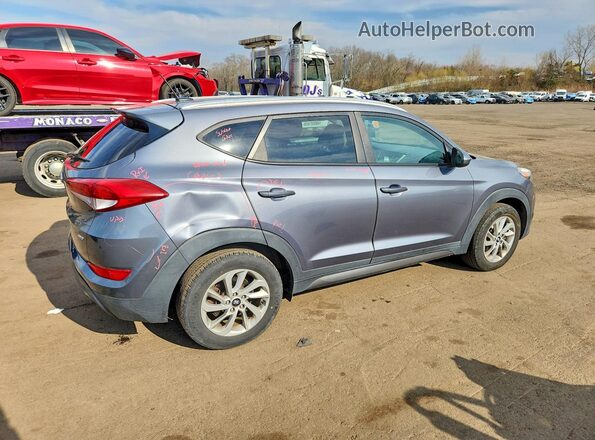 KM8J3CA49GU075342 2016 HYUNDAI TUCSON Blue Задня права чверть
