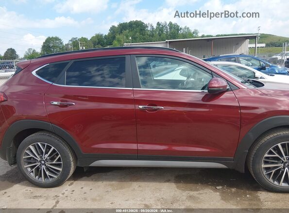 KM8J3CAL0LU245329 2020 HYUNDAI TUCSON Maroon უკანა სალონის ხედი