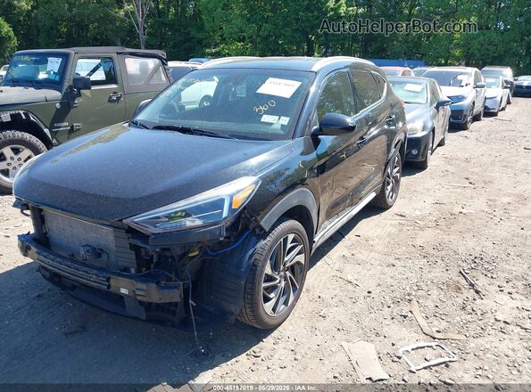 KM8J3CAL2KU929927 2019 HYUNDAI TUCSON Black Przód lewy