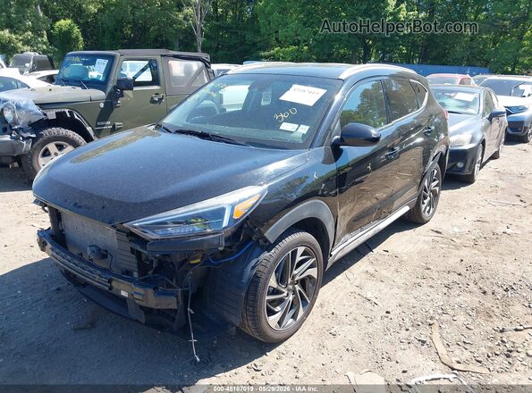 KM8J3CAL2KU929927 2019 HYUNDAI TUCSON Black Widok z przodu