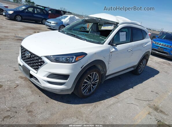 KM8J3CAL6LU180390 2020 HYUNDAI TUCSON White Vista tres cuartos delantera izquierda