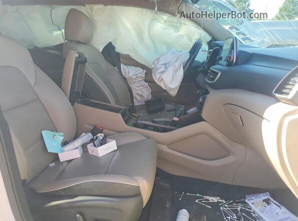KM8J3CAL6MU367355 2021 HYUNDAI TUCSON Белый Вид салона спереди