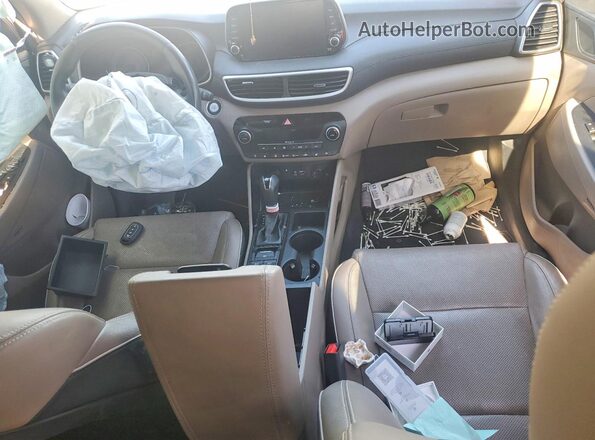 KM8J3CAL6MU367355 2021 HYUNDAI TUCSON Белый Вид панели приборов
