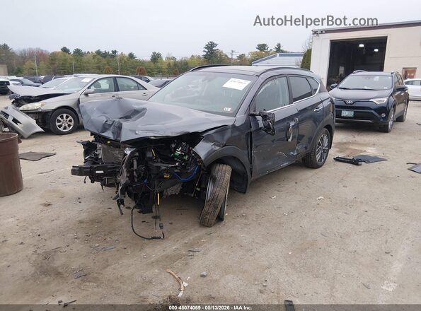 KM8J3CAL6MU409443 2021 HYUNDAI TUCSON Blue Առջևի ձախ երեք քառորդ տեսարան