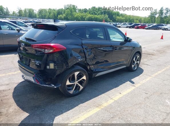 KM8J3CAL7JU756615 2018 HYUNDAI TUCSON Black Задня права чверть
