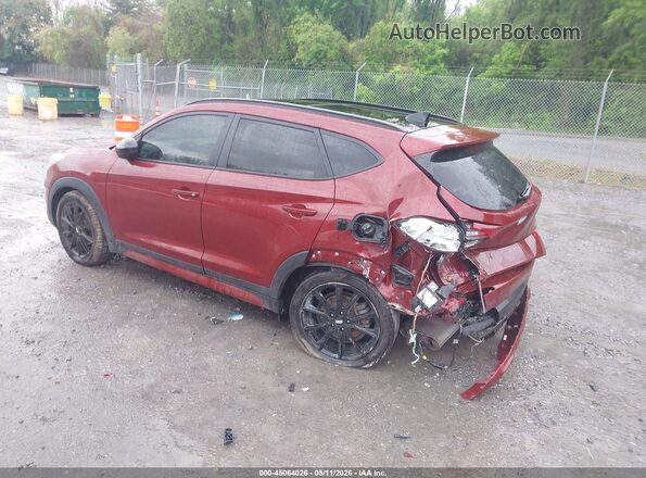 KM8J3CAL9KU020907 2019 HYUNDAI TUCSON Бордовый Задняя левая четверть
