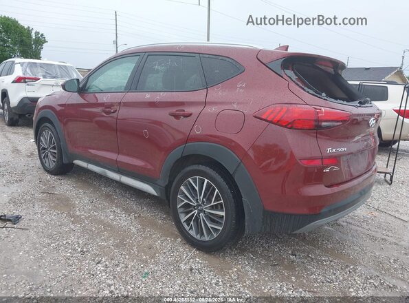 KM8J3CAL9KU958308 2019 HYUNDAI TUCSON Темно-бордовый Задняя левая четверть