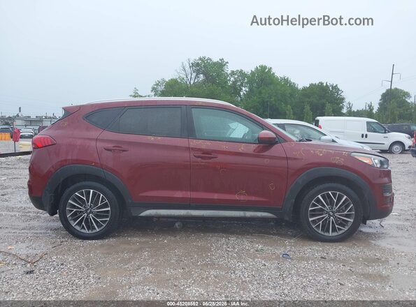 KM8J3CAL9KU958308 2019 HYUNDAI TUCSON Темно-бордовый Вид задней части салона