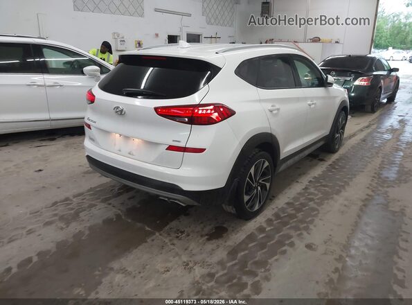 KM8J3CAL9MU286026 2021 HYUNDAI TUCSON Белый Задняя правая четверть
