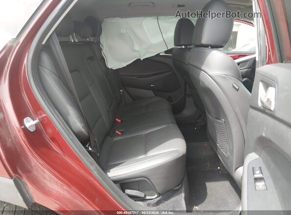 KM8J3CALXKU034458 2019 HYUNDAI TUCSON Red VIN კოდის სტიკერის ხედი