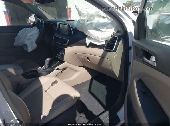 KM8J3CALXKU037683 2019 HYUNDAI TUCSON White Vista interior delantera