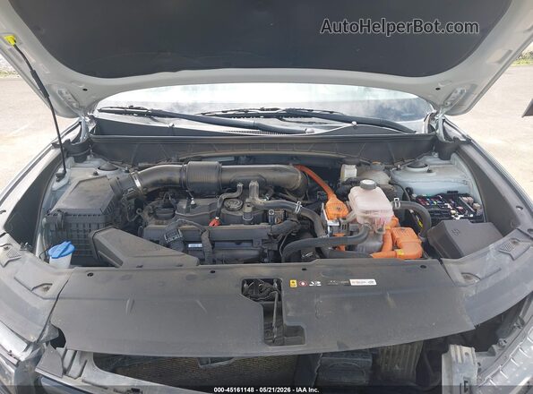 KM8JBCA19NU076674 2022 HYUNDAI TUCSON HYBRID Silver Вид ззаду