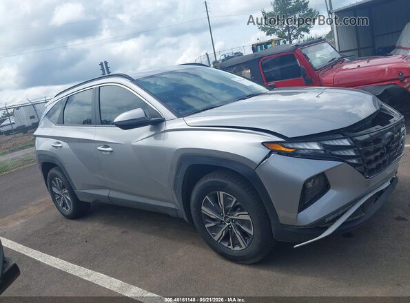 KM8JBCA19NU076674 2022 HYUNDAI TUCSON HYBRID Silver Вид задньої частини салону