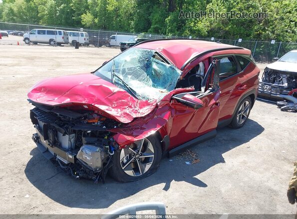 KM8JCDD14TU435795 2026 HYUNDAI TUCSON Red Առջևի ձախ երեք քառորդ տեսարան