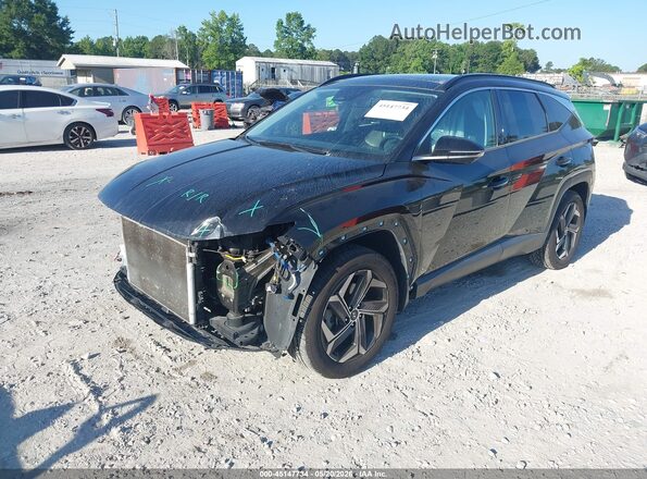KM8JECAEXNU054662 2022 HYUNDAI TUCSON Black Передня ліва чверть