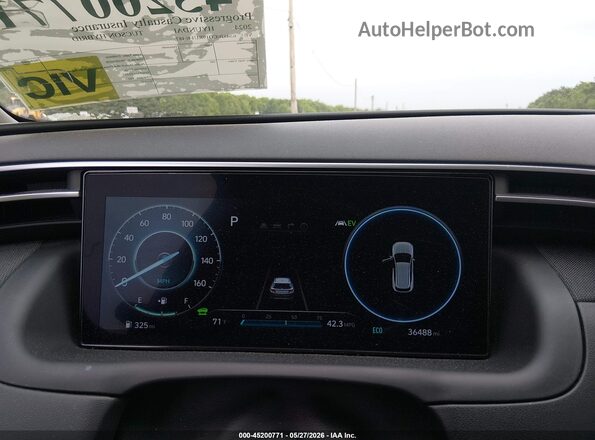 KM8JECD19RU146487 2024 HYUNDAI TUCSON HYBRID Silver Rear seats view