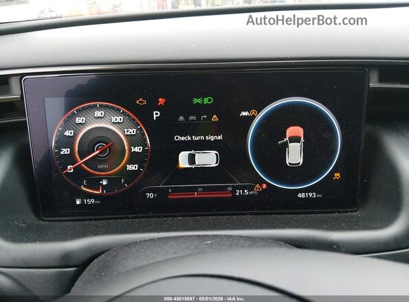 KM8JF3AE2PU205798 2023 HYUNDAI TUCSON White უკანა სავარძლების ხედი