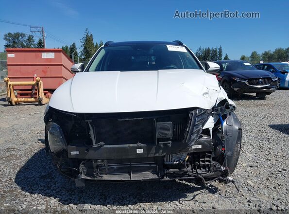 KM8JFCA18NU027681 2022 HYUNDAI TUCSON HYBRID White Widok wnętrza z tyłu