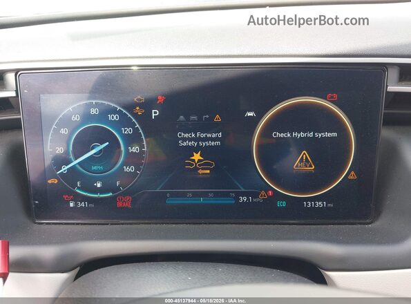 KM8JFCA18PU129193 2023 HYUNDAI TUCSON HYBRID Белый Вид задних сидений