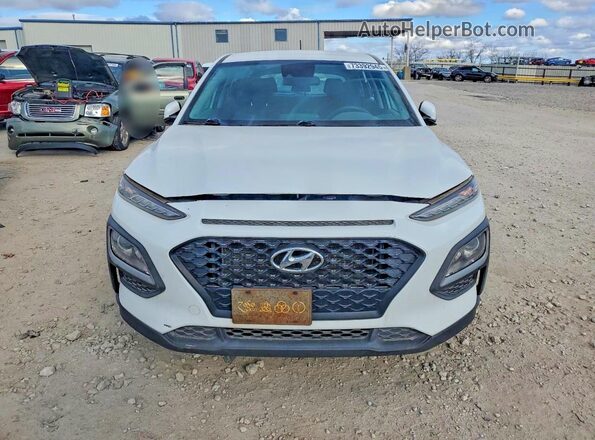 KM8K12AA2KU270945 2019 HYUNDAI KONA White წინა ხედი