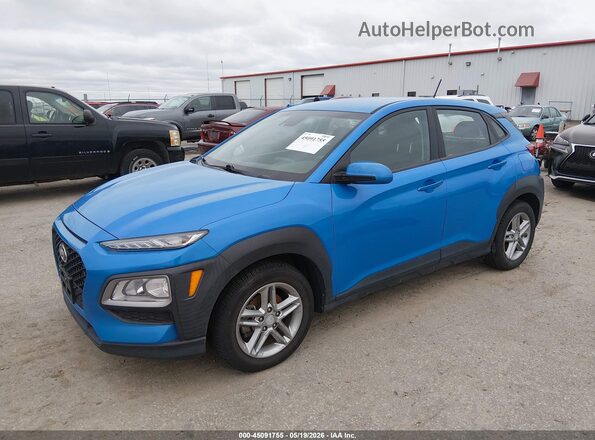 KM8K12AA2LU484108 2020 HYUNDAI KONA Blue Przód lewy