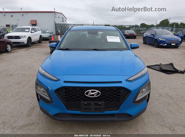 KM8K12AA2LU484108 2020 HYUNDAI KONA Blue Widok zestawu wskaźników