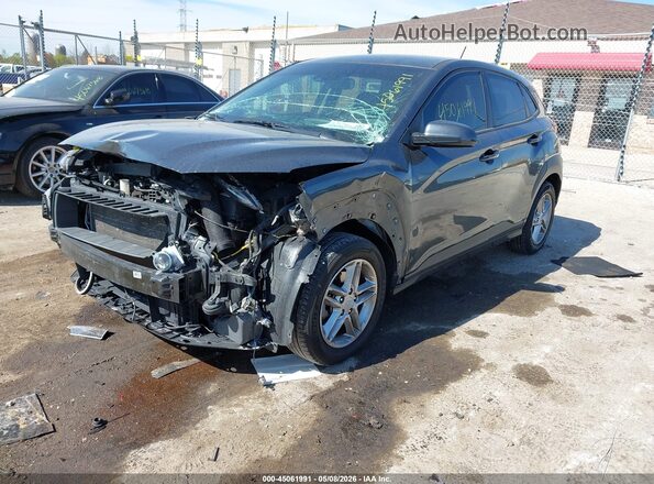 KM8K12AA9MU644941 2021 HYUNDAI KONA Gray Առջևի ձախ երեք քառորդ տեսարան