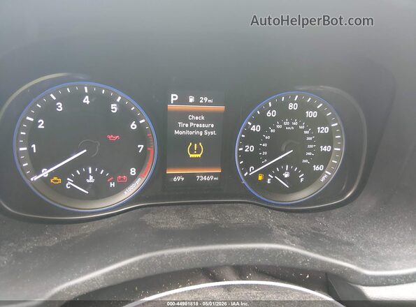 KM8K12AA9MU706127 2021 HYUNDAI KONA Gray Հետևի նստատեղերի տեսք