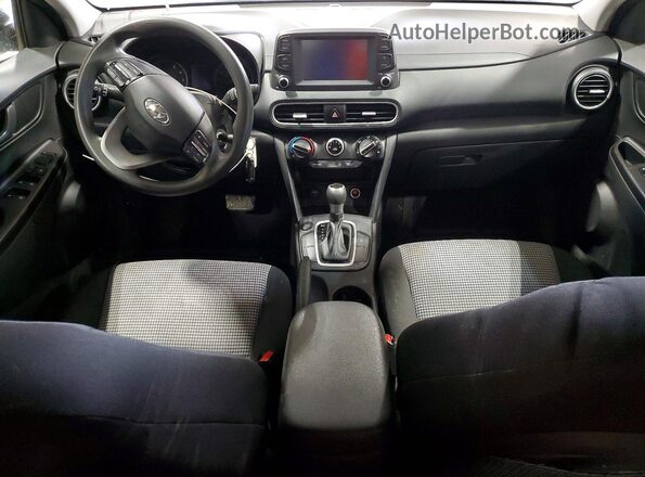 KM8K12AAXMU643183 2021 HYUNDAI KONA Gray წინა პანელის ხედი