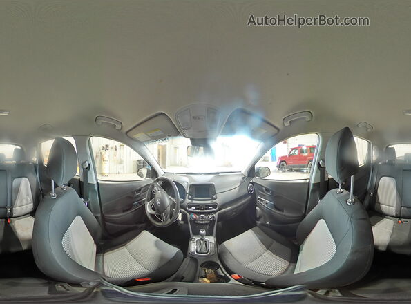 KM8K12AAXMU643183 2021 HYUNDAI KONA Gray სალონის 360-გრადუსიანი ხედი