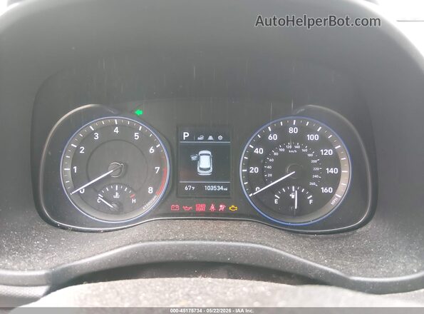 KM8K12AAXMU645841 2021 HYUNDAI KONA Gray Вид задніх сидінь