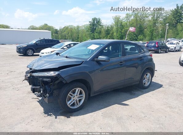 KM8K1CAA0MU692334 2021 HYUNDAI KONA Gray Առջևի ձախ երեք քառորդ տեսարան