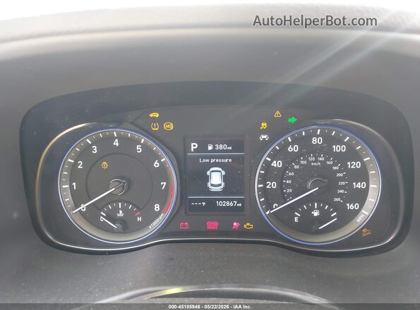 KM8K22AA0KU229498 2019 HYUNDAI KONA Dark Blue უკანა სავარძლების ხედი
