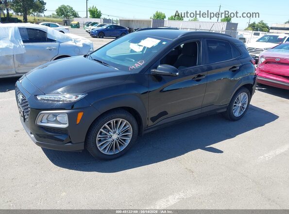 KM8K22AA1LU413754 2020 HYUNDAI KONA Black წინა მარცხენა ხედი სამი მეოთხედიდან